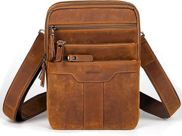 Leather Messenger Bag for Men