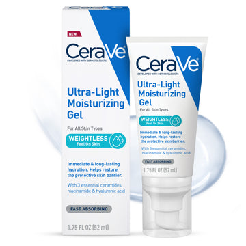 CeraVe Ultra-Light Gel Face Moisturizer with Hyaluronic Acid & Niacinamide All Skin Types 1.75 fl oz