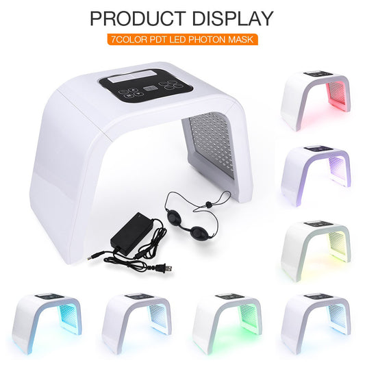 7 in 1 Color LED Face Mask Light Therapy Skin Rejuvenation Light Facial Body Beauty Machine for Skin Care