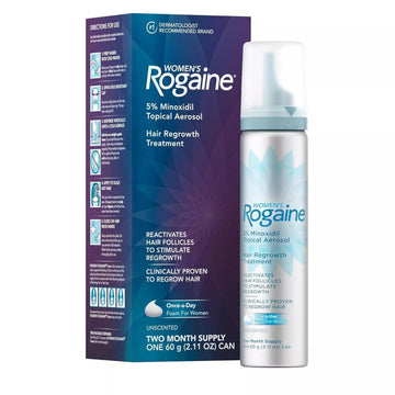 ROGAINE Hair Regrowth Treatment For Women Hair Loss Foam 2 Month Supply 2.11 OZ
