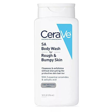 CeraVe SA Body Wash For Rough & Bumpy Cleanses & Exfoliate 10oz COMBINESHIP
