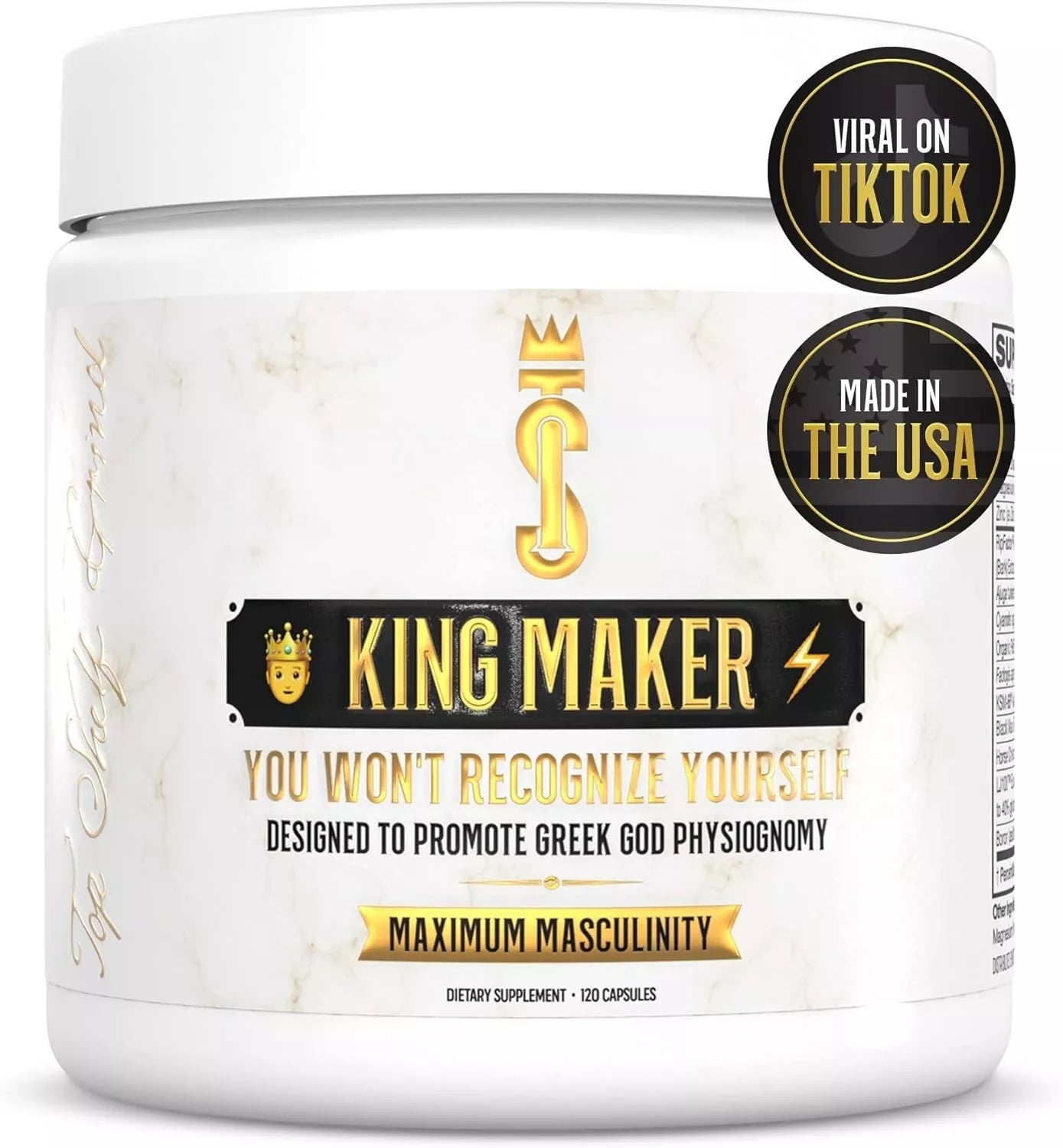 Top Shelf Grind King Maker, 120 capsules, 13-in-1 Anabolic Supplement for Men