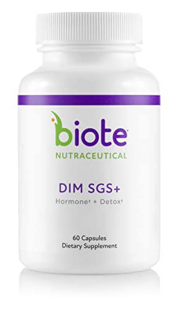 Biote Nutraceuticals DIM SGS+ - Hormone Balance & Detox Support, 60 Capsules